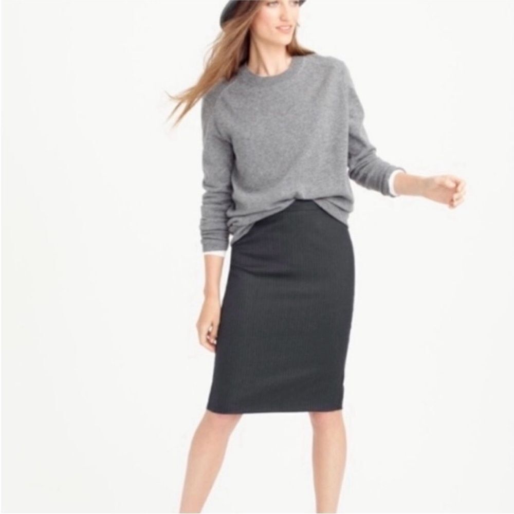 J. Crew Charcoal Pencil Skirt